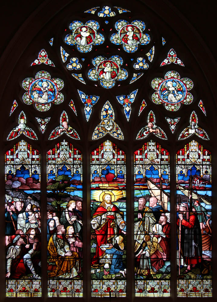 Stained glass window, St Andrew's Thornhill Square, Barnsbury